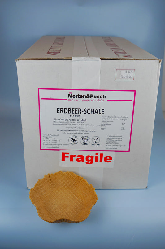 Waffeln Erdbeerschale