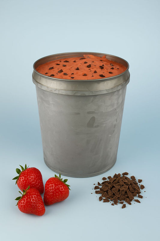 Eis - Milcheis Erdbeere Schokochips (Pozzetti)